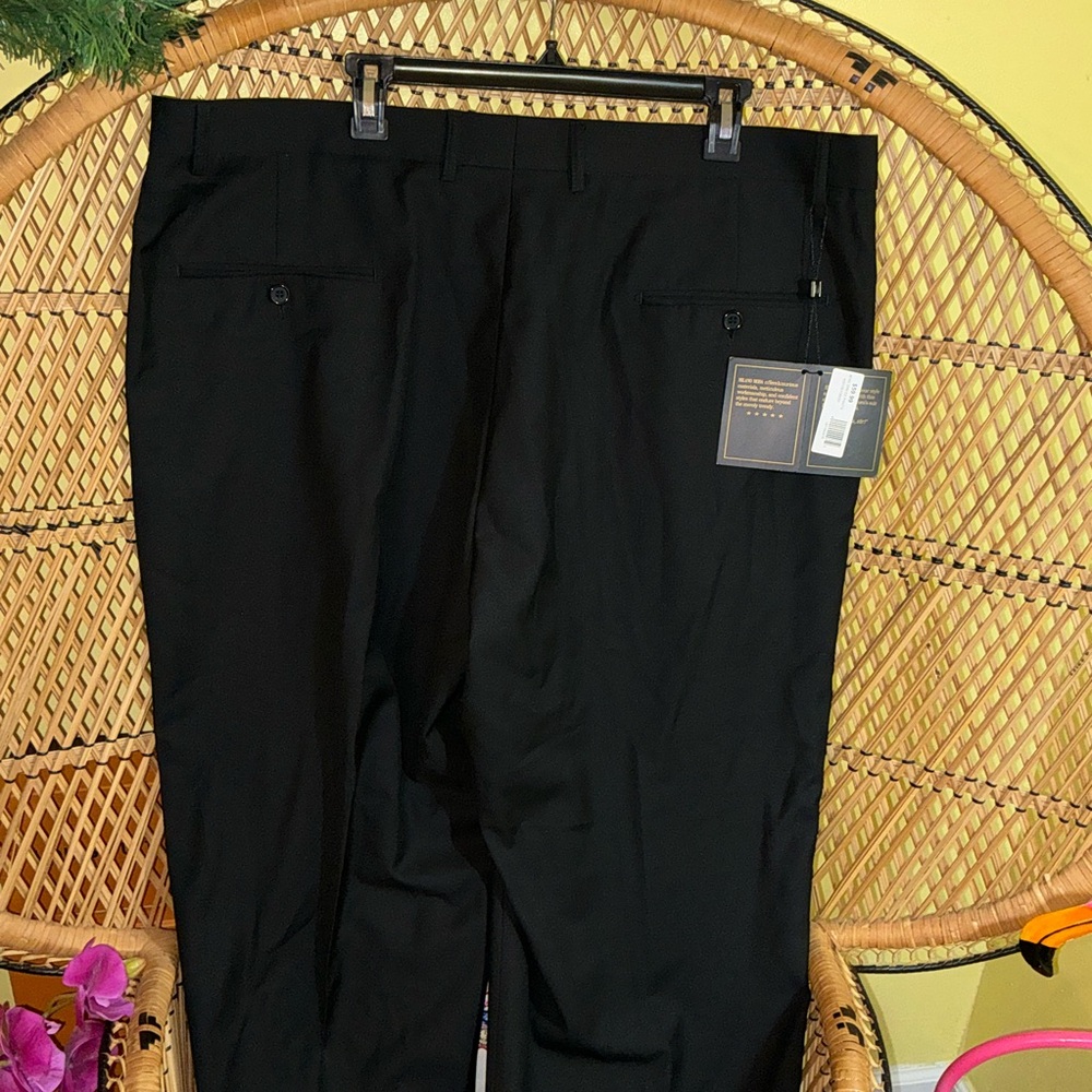Milano Moda Men’s Dress Pants Black 44/34 - Picture 10 of 16